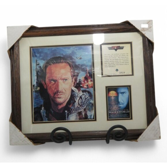 KEVIN COSTNER Waterworld Framed Movie Memorabilia Limited Edition in Wood Frame - Picture 7 of 7